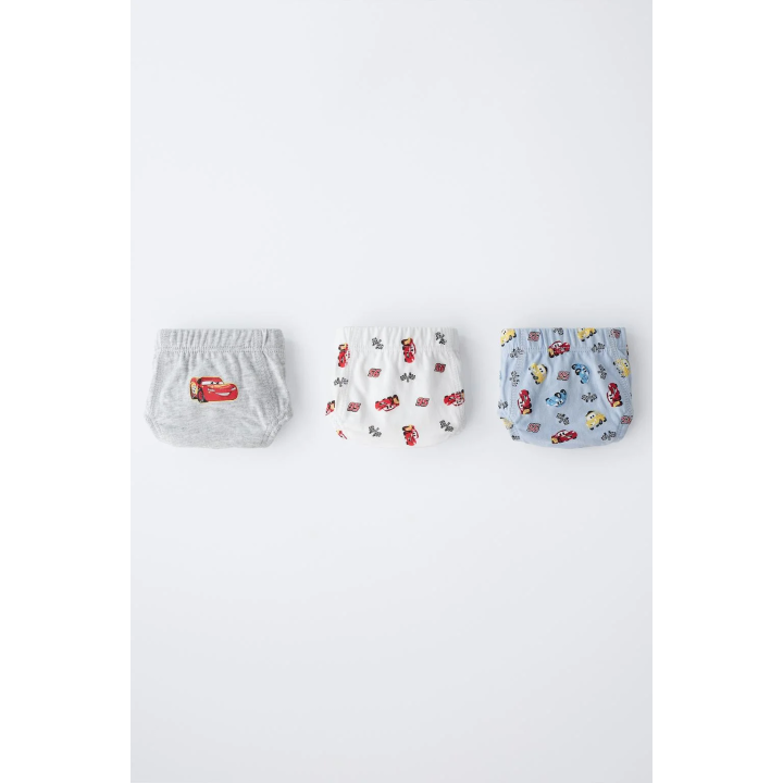2-6 ЛЕТ/НАБОР ИЗ ТРЕХ ТРУСОВ С ПРИНТОМ CARS © DISNEY