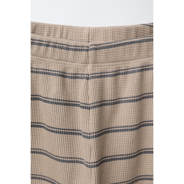 2-6 ЛЕТ/ПИЖАМА В ПОЛОСКУ ВАФЕЛЬНОЙ ТКАНЬЮ