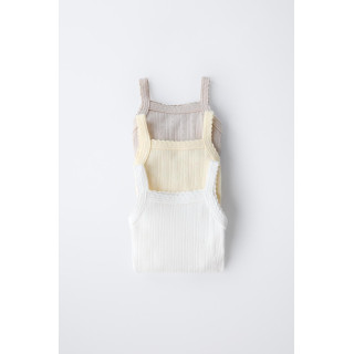 3-пакет ребристых боди с вырезами