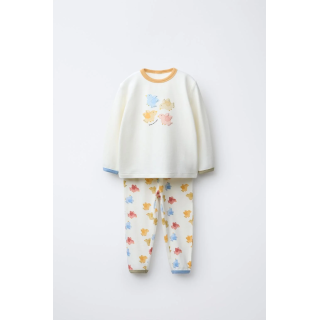 2-6 ЛЕТ/ ПИЖАМА С ПРИНТОМ «ПТИЧКИ»