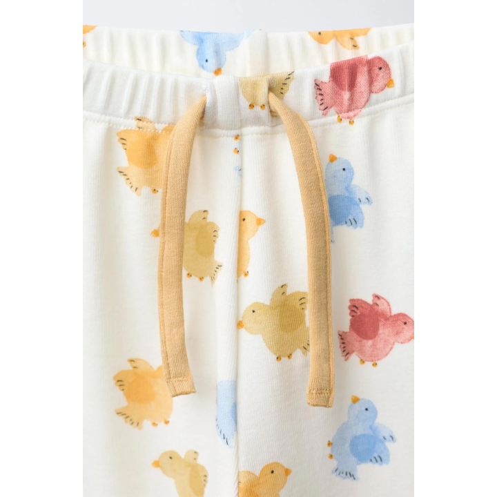 2-6 ЛЕТ/ ПИЖАМА С ПРИНТОМ «ПТИЧКИ»