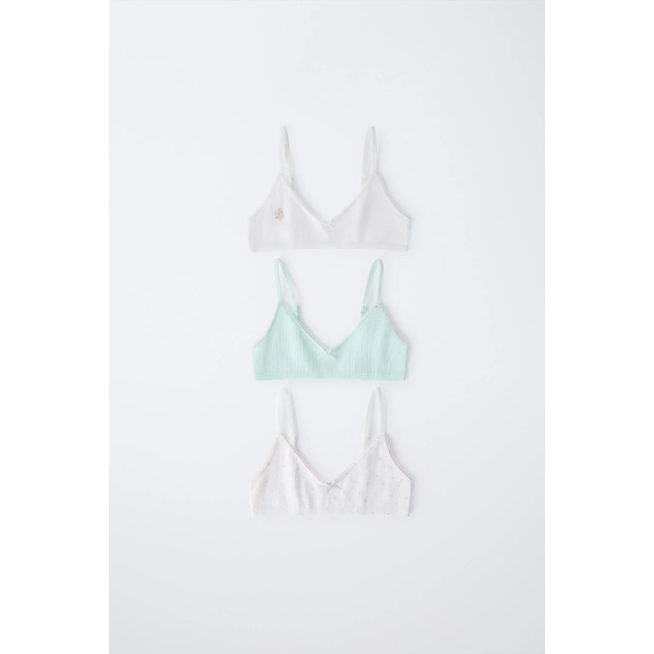 Трехпачковый топ с заплатками, возраст 9-14 лет