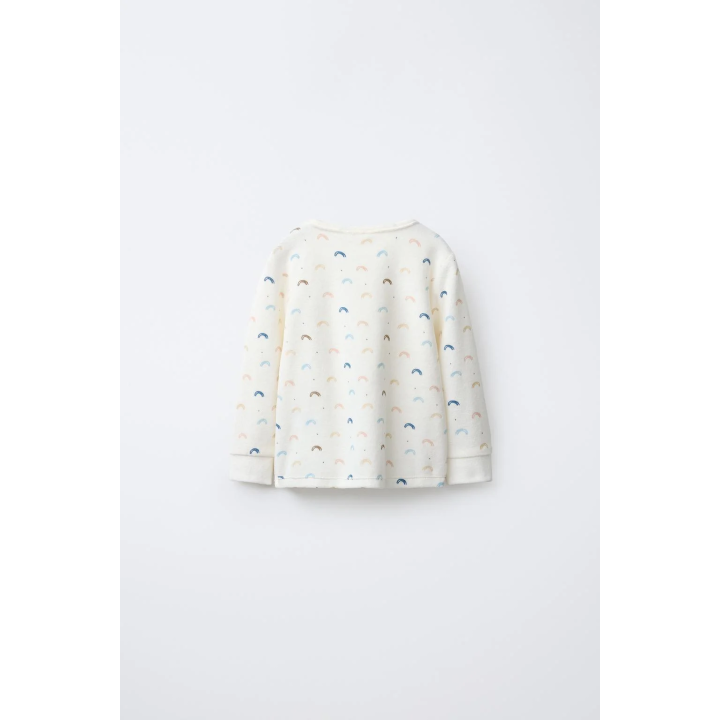 Пижама из велюра радужная 2-6 лет