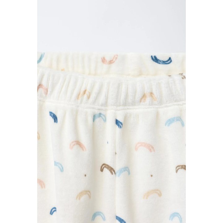 Пижама из велюра радужная 2-6 лет