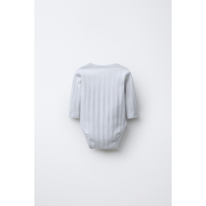 0-6 МЕСЯЦЕВ/НАБОР ИЗ ТРЕХ БОДИ С ДЛИННЫМИ РУКАВАМИ И ВЫРЕЗОМ КИМОНО