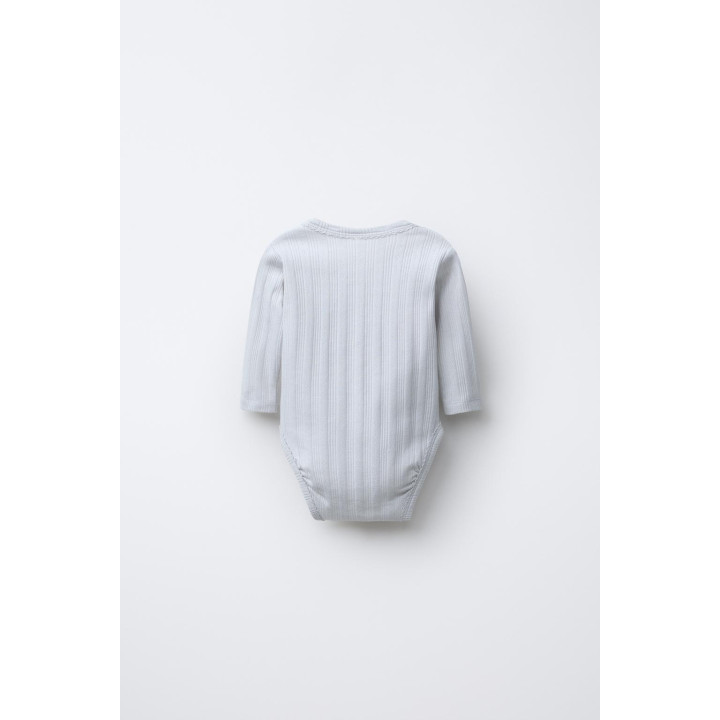 0-6 МЕСЯЦЕВ/НАБОР ИЗ ТРЕХ БОДИ С ДЛИННЫМИ РУКАВАМИ И ВЫРЕЗОМ КИМОНО