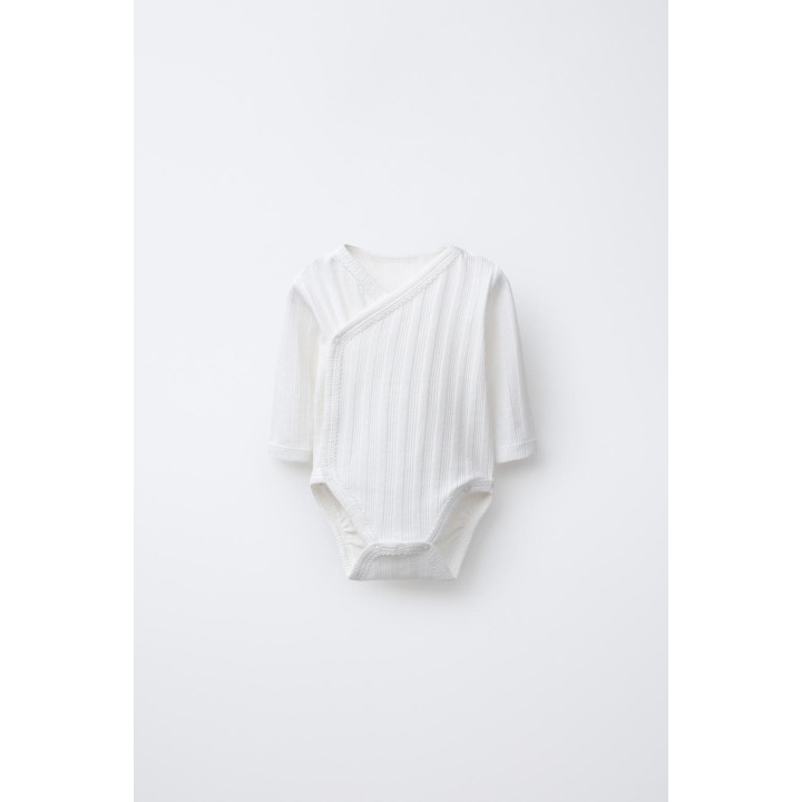 0-6 МЕСЯЦЕВ/ НАБОР ИЗ ТРЕХ БОДИ С ДЛИННЫМИ РУКАВАМИ И ВОРОТНИКОМ КИМОНО