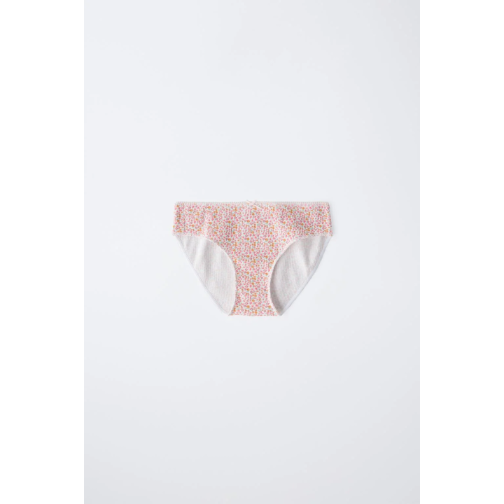 Трусы zara с аппликациями и цветочным узором, упаковка из шести штук, для возраста 6-14 лет