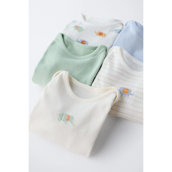 НАБОР ИЗ ПЯТИ БОДИ СО СЛОНАМИ