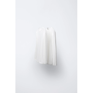 2-6 ЛЕТ/НАБОР ИЗ ДВУХ ФУТБОЛОК С АЖУРНОЙ ВЯЗКОЙ