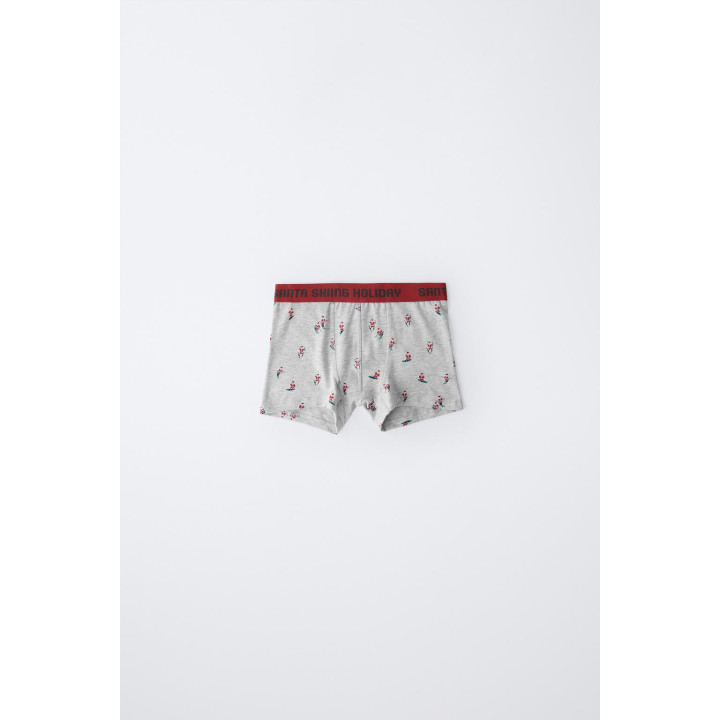 Набор из трех трусов с изображением санты и снеговика для возраста 6-14 лет