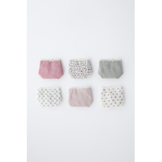 Трусы в цветочном принте, упаковка из шести штук для детей от 2 до 6 лет