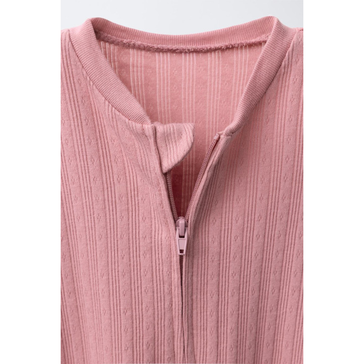 TWO-PACK OF FLORAL CONVERTIBLE FOOTED SLEEPSUITS