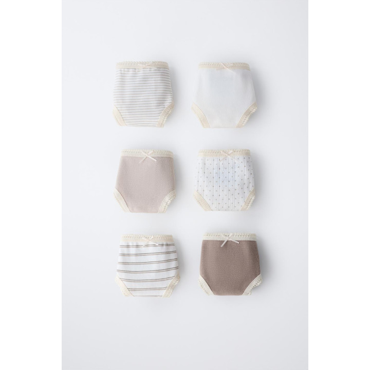 2–6 ЛЕТ/ НАБОР ИЗ ШЕСТИ ТРУСОВ С ПРИНТОМ