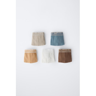 6-14 ЛЕТ/НАБОР ИЗ ПЯТИ ТРУСОВ-БОКСЕРОВ С ТИСНЕНЫМ ТЕКСТОМ