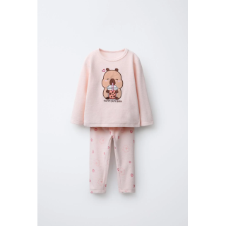 1,5-6 ЛЕТ/ВЕЛЮРОВАЯ ПИЖАМА «КАПИБАРА» CAPYFUN ©