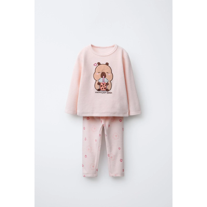 1,5-6 ЛЕТ/ВЕЛЮРОВАЯ ПИЖАМА «КАПИБАРА» CAPYFUN ©