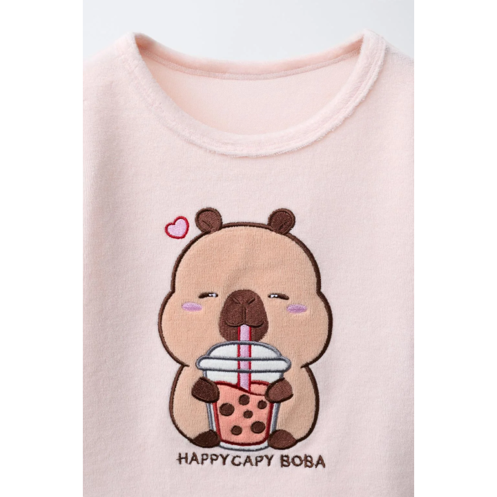 1,5-6 ЛЕТ/ВЕЛЮРОВАЯ ПИЖАМА «КАПИБАРА» CAPYFUN ©