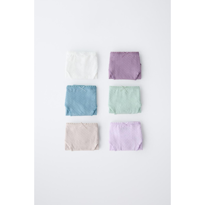 2-6 лет/ набор из шести структурированных трусиков