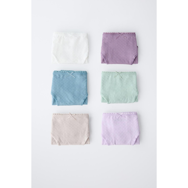 2-6 лет/ набор из шести структурированных трусиков