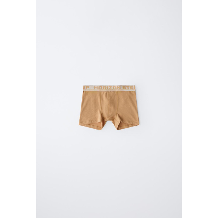 6-14 ЛЕТ/НАБОР ИЗ ПЯТИ ТРУСОВ-БОКСЕРОВ С ТИСНЕНЫМ ТЕКСТОМ