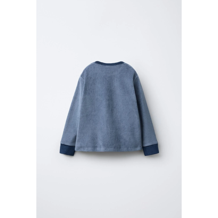 1 1/2-6 YEARS/ STRIPED TIGER VELOUR PYJAMAS