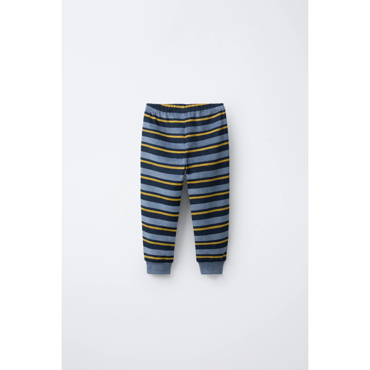 1 1/2-6 YEARS/ STRIPED TIGER VELOUR PYJAMAS