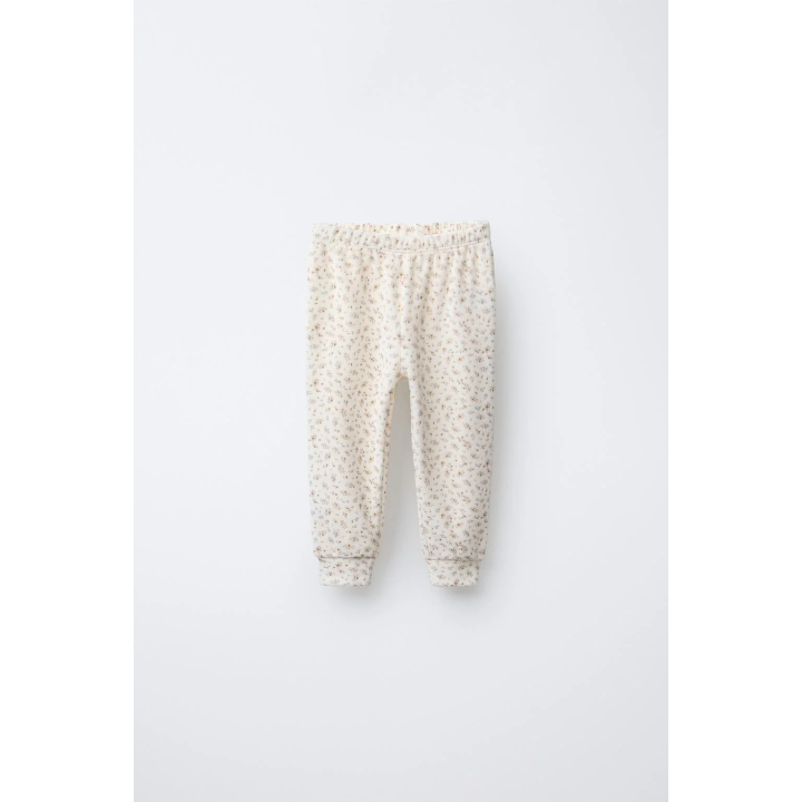 1 1/2-6 YEARS/ FLORAL VELOUR PYJAMAS