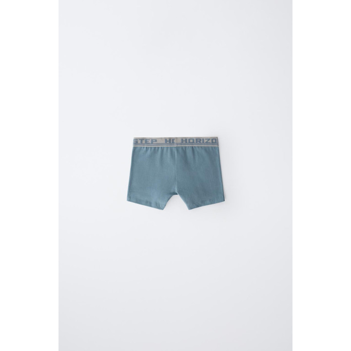 6-14 ЛЕТ/НАБОР ИЗ ПЯТИ ТРУСОВ-БОКСЕРОВ С ТИСНЕНЫМ ТЕКСТОМ