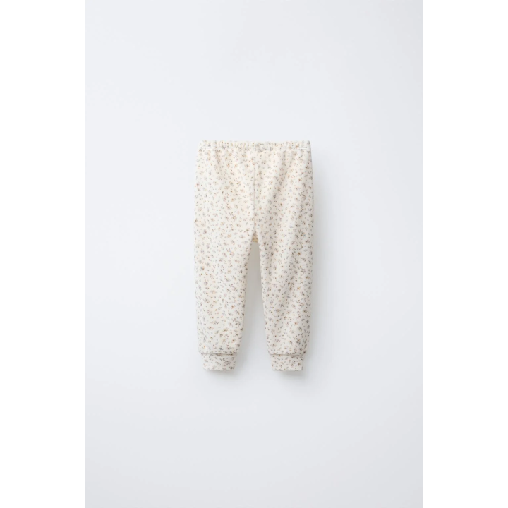 1 1/2-6 YEARS/ FLORAL VELOUR PYJAMAS