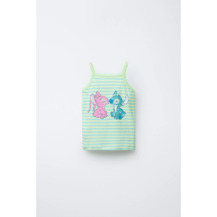 2-6 ЛЕТ/ ПИЖАМА, ФУТБОЛКА И ШОРТЫ-БЕРМУДЫ В ПОЛОСКУ STITCH & ANGEL © DISNEY