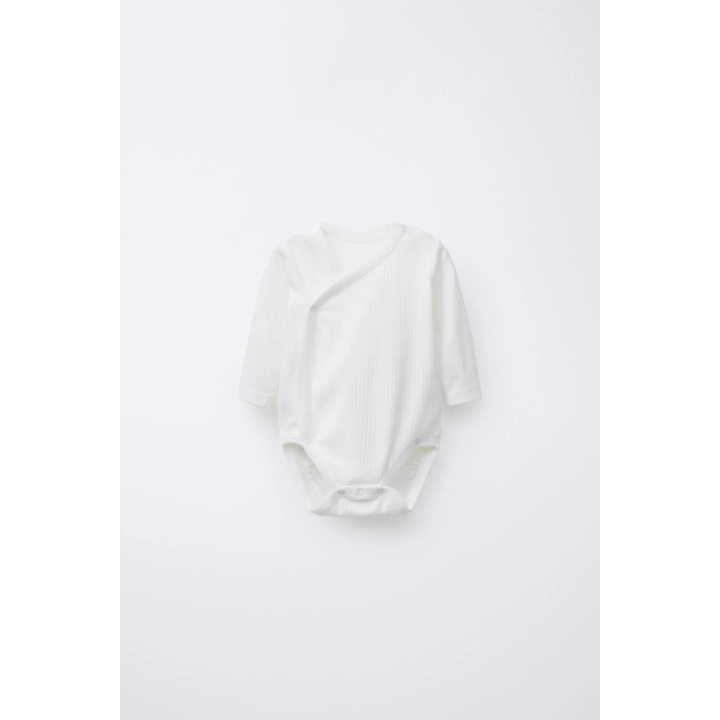 0-6 МЕСЯЦЕВ/НАБОР ИЗ ТРЕХ БОДИ С ДЛИННЫМИ РУКАВАМИ И ВОРОТНИКОМ КИМОНО