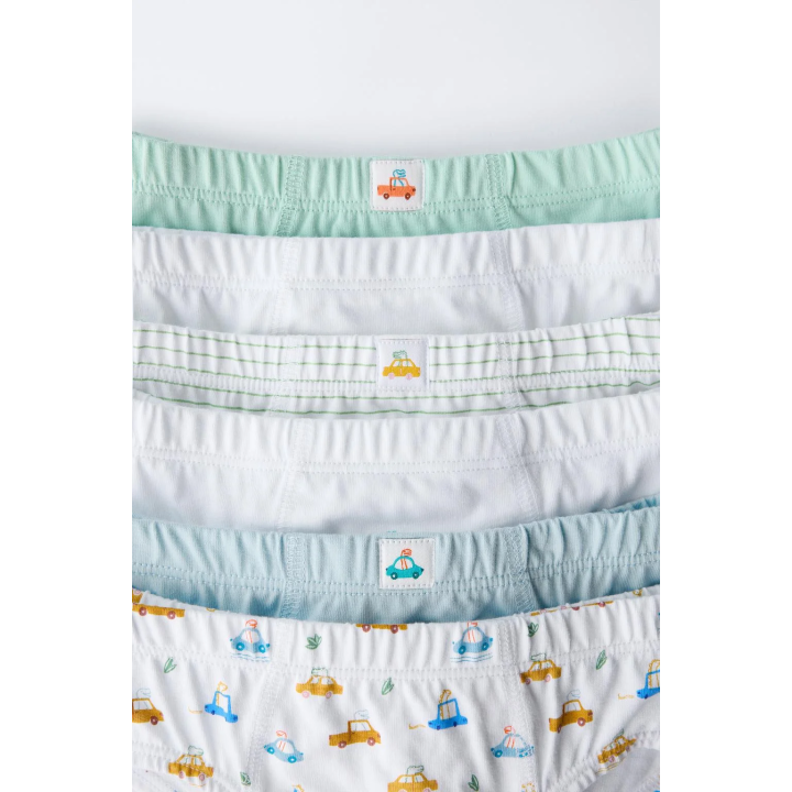 2-6 ЛЕТ/ КОМПЛЕКТ ИЗ ШЕСТИ ТРУСОВ С ДИНОЗАВРАМИ И МАШИНАМИ