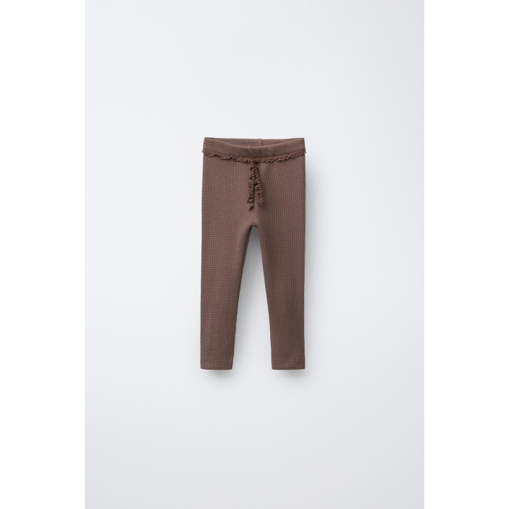 ВАФЕЛЬНЫЕ ЛЕГИНСЫ С КРУЖЕВОМ