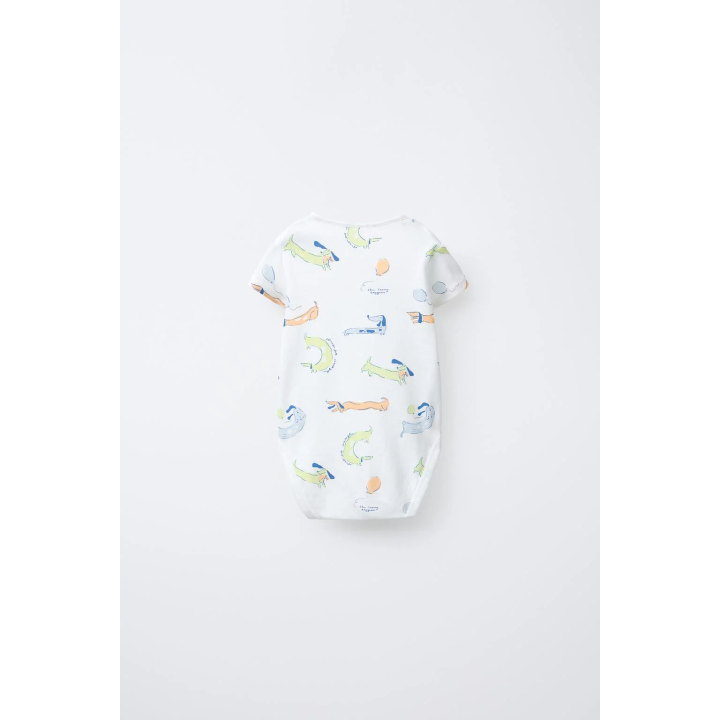 Набор из 5 боди с принтами щенков