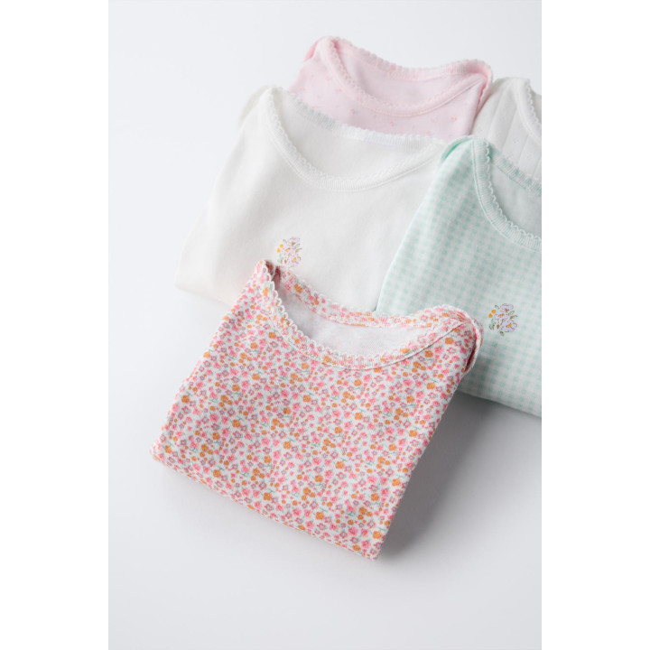 Набор из 5 боди с узорами