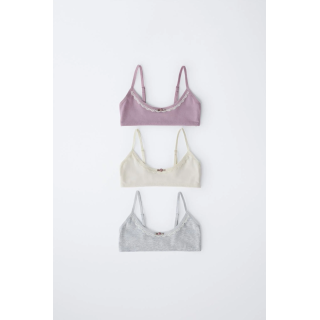 НАБОР ИЗ ТРЕХ ТОПОВ С КРУЖЕВОМ 9-14 ЛЕТ