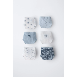 6–14 ЛЕТ/ НАБОР ИЗ ШЕСТИ ТРУСОВ С БАНТИКАМИ