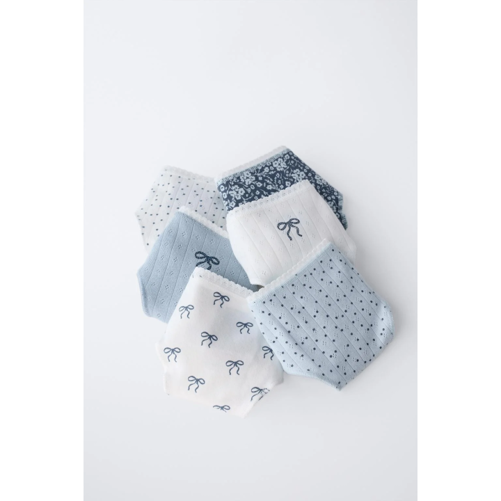 6–14 ЛЕТ/ НАБОР ИЗ ШЕСТИ ТРУСОВ С БАНТИКАМИ