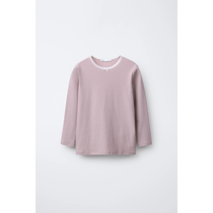 6-14 ЛЕТ/ НАБОР ИЗ ДВУХ РУБЧАТЫХ ФУТБОЛОК С КРУЖЕВОМ