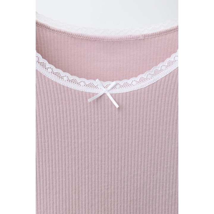 6-14 ЛЕТ/ НАБОР ИЗ ДВУХ РУБЧАТЫХ ФУТБОЛОК С КРУЖЕВОМ