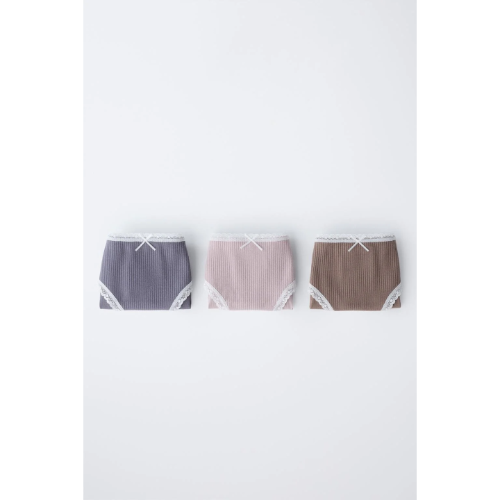 6-14 ЛЕТ/ НАБОР ИЗ ТРЕХ ТРУСОВ С КРУЖЕВОМ