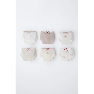 6-14 ЛЕТ/ НАБОР ИЗ ШЕСТИ ТРУСОВ С ПРИНТОМ СОБАЧЕК