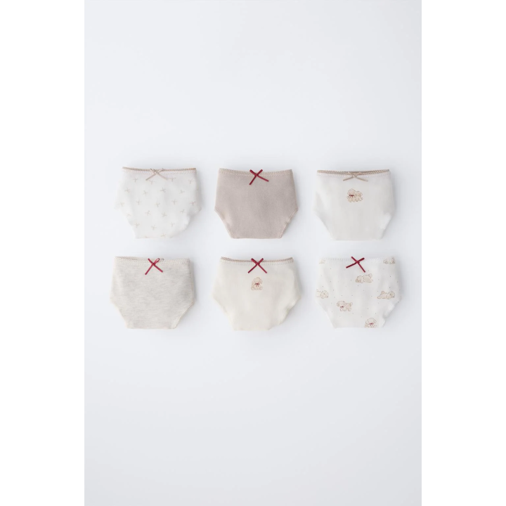 6-14 ЛЕТ/ НАБОР ИЗ ШЕСТИ ТРУСОВ С ПРИНТОМ СОБАЧЕК