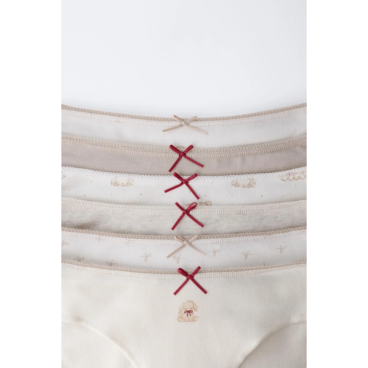 6-14 ЛЕТ/ НАБОР ИЗ ШЕСТИ ТРУСОВ С ПРИНТОМ СОБАЧЕК