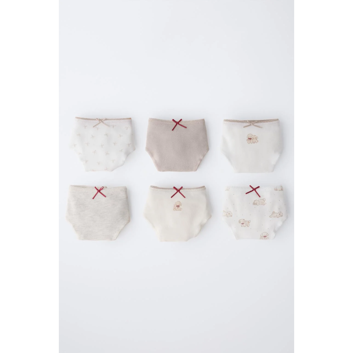 6-14 ЛЕТ/ НАБОР ИЗ ШЕСТИ ТРУСОВ С ПРИНТОМ СОБАЧЕК