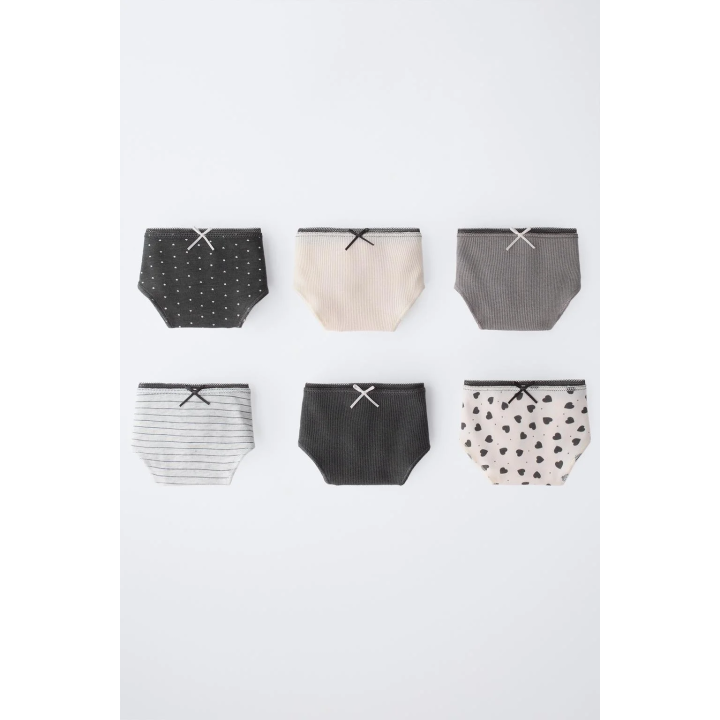 6-14 ЛЕТ/НАБОР ИЗ ШЕСТИ ТРУСОВ С ПРИНТОМ