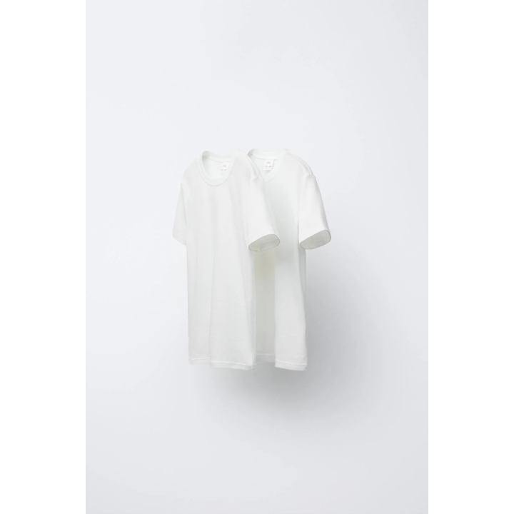 6–14 ЛЕТ/НАБОР ИЗ ДВУХ ОДНОТОННЫХ ФУТБОЛОК С КОРОТКИМИ РУКАВАМИ