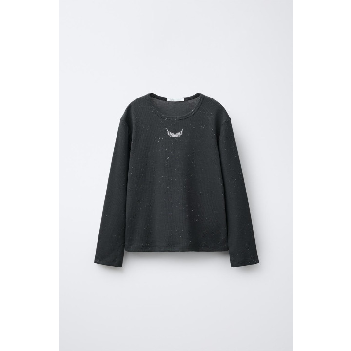 Пижама с вышивкой и блестками для детей от 6 до 14 лет