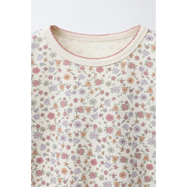 6-14 ЛЕТ/ПИЖАМА С ЦВЕТОЧНЫМ ПРИНТОМ